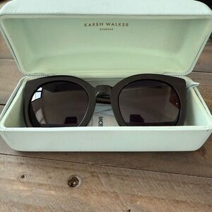 Karen Walker Black Super Duper Sunglasses